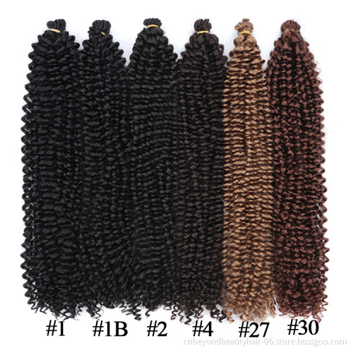 Wholesale  Passion Twist Pre looped Braiding Synthetic Crochet Braid Hair 22 inch Water Wave Passion Twist Hair